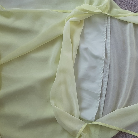 Women's Chic by Jacob Maxi Bright Yellow Ombre Fairy Skirt Size 00 - Picture 8 of 12